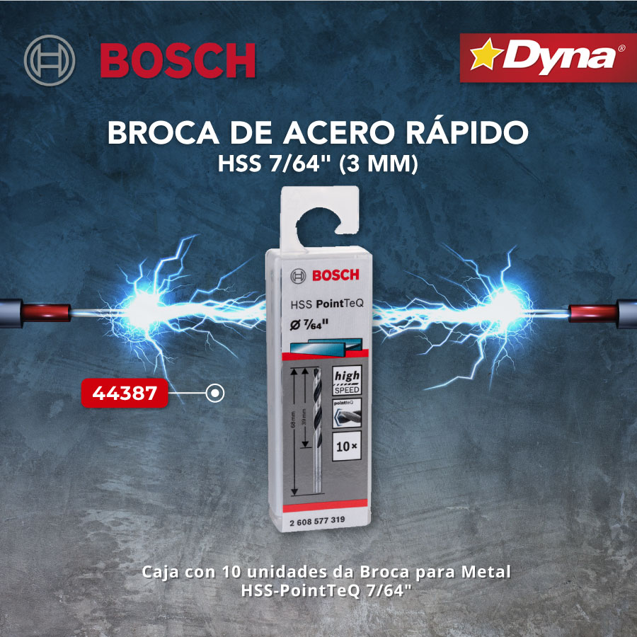 Broca De Acero Rapido Hss Mm Dyna Cia S A