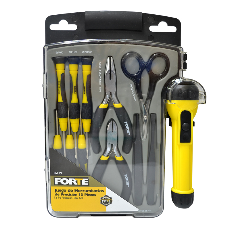 Kit de Herramientas Manuales de Precisión de 13 Piezas