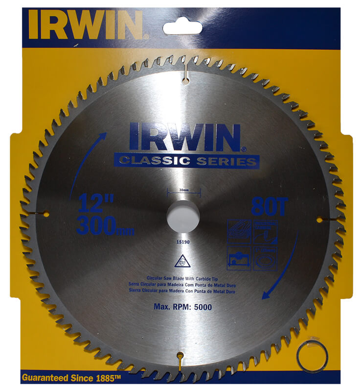 Disco de Sierra para Madera Circular 12" X 80 Dientes X 30 mm 15190