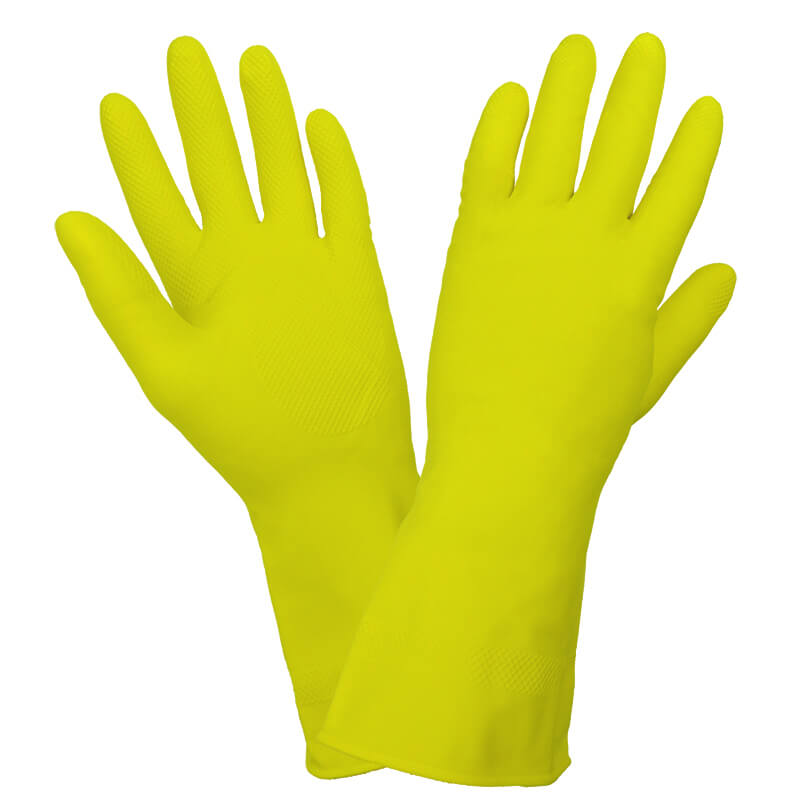 Guantes de Latex Domestico Calibre 18  Talla 8 - 8.1/2