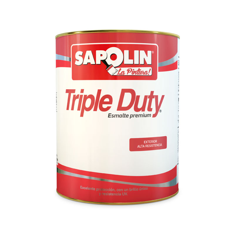 Esmalte Exterior Brillante Base Aceite Rojo Fuego Triple Duty 1/4 Gl 34004E56 (PE)