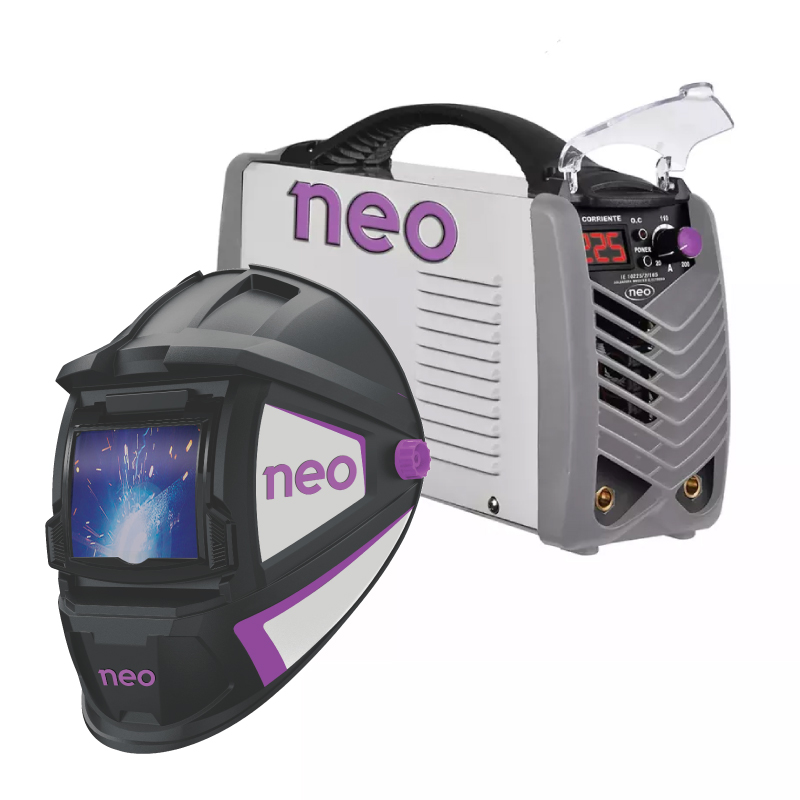 Soldador Inversor de Electrodo Bivoltaje de 225 Amperios/220V-  165 Amperios /110V + Careta  IE 10225/2/165 