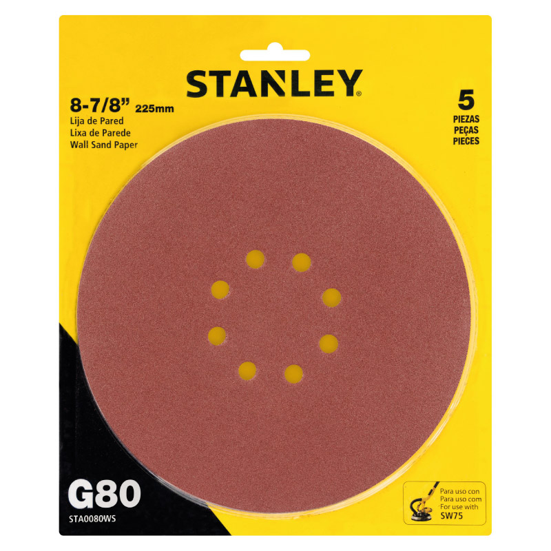 Lija De Pared Grano 80 225mm STA0080WS