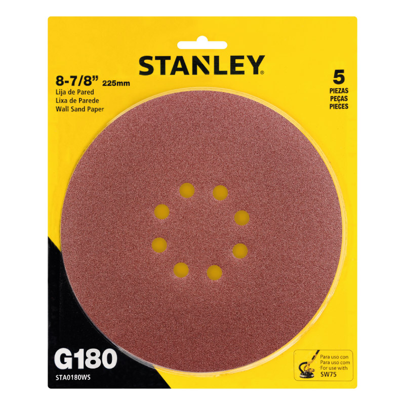 Lija De Pared Grano 180 225mm STA0080WS