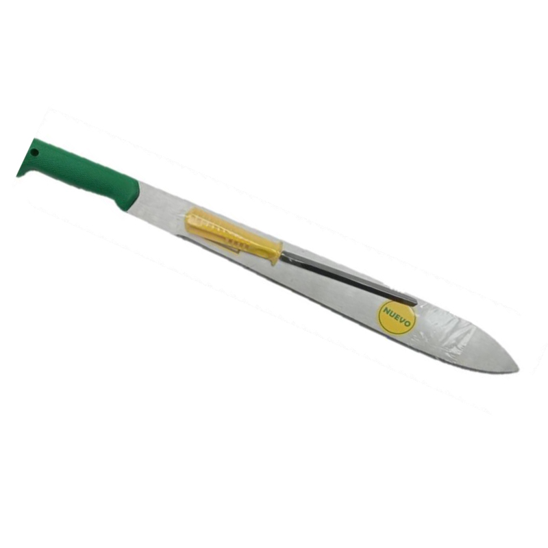 Machete Tres Canales Pulido 721 H 20" Cacha Fundida Verde + Lima 65407120