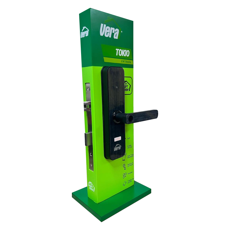 Exhibidor Cerradura Inteligente Wifi Tokio