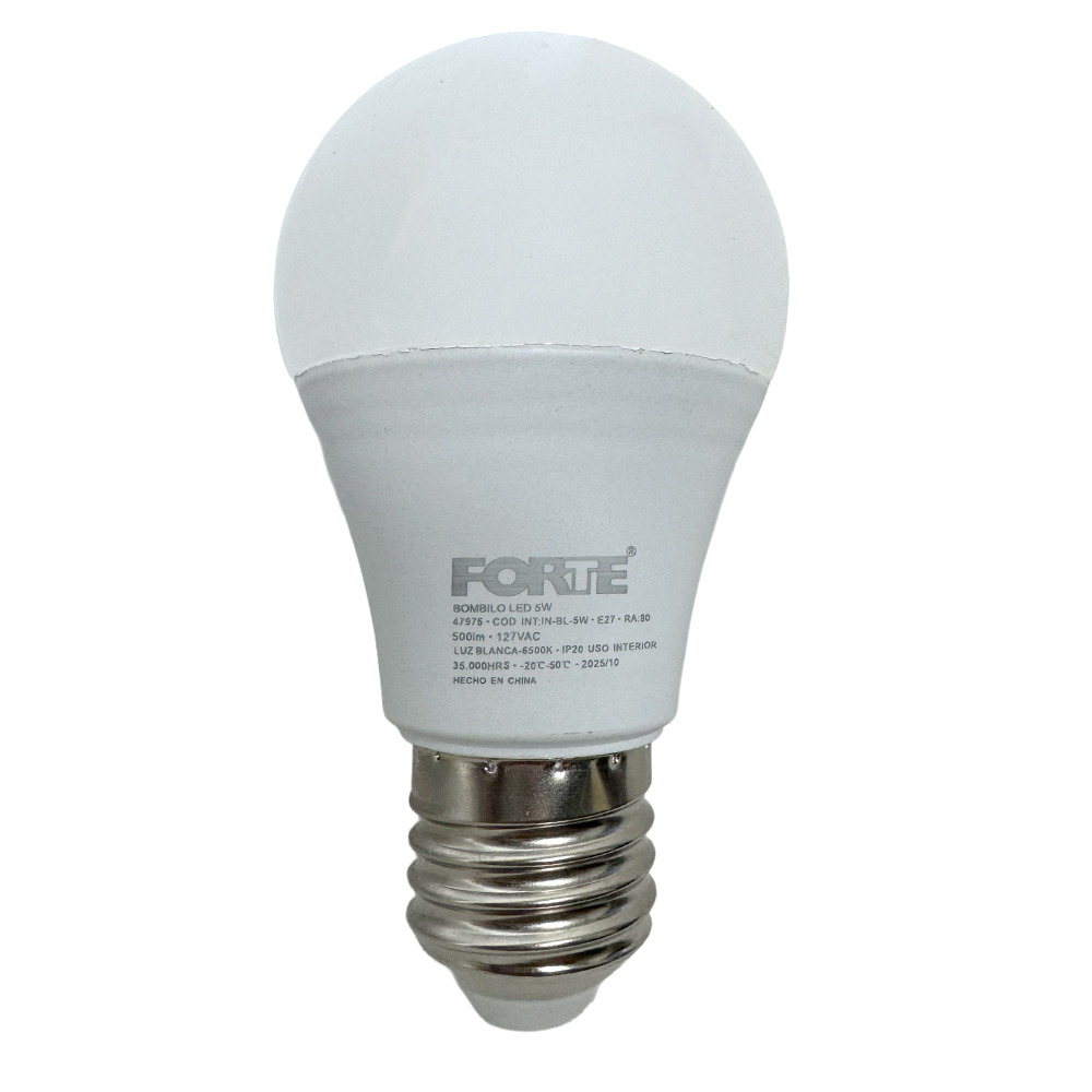 Bombillo Led Luz Blanca 5W E27