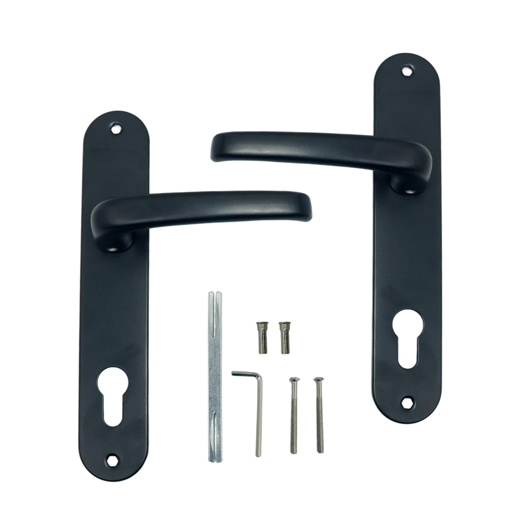 Escudo Para Cerradura de Incrustar Noruego Acabado Negro  9853-BK
