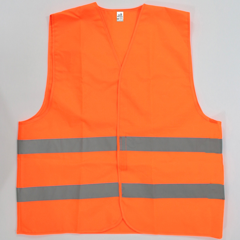 Chaleco Reflectivo De Poliéster Básico Fluorescente Color Naranja 1003-2