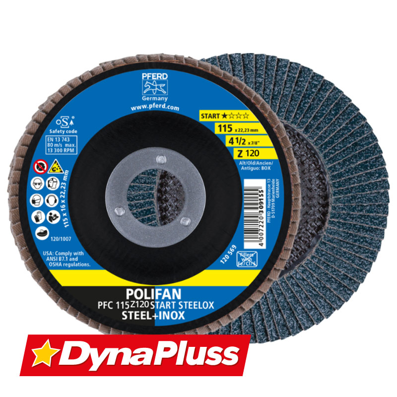Disco Flap T29 4.1/2" Polifan Corindón De Circonio Grano Z 120 69398191