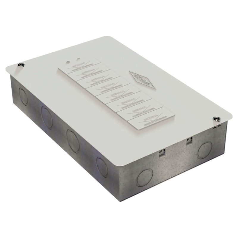 Tablero Monofasico Metalico de Incrustar Para Breaker 8 Circuitos Slim T1205-0034