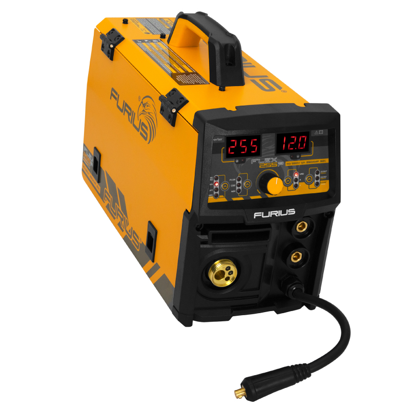 Soldador Inversor 3 En 1 De 5KG (MIG Pulsado, MMA Y TIG LiftArc) 20-110A@110V y  20-250A @220V Ciclo de 50% FW255P