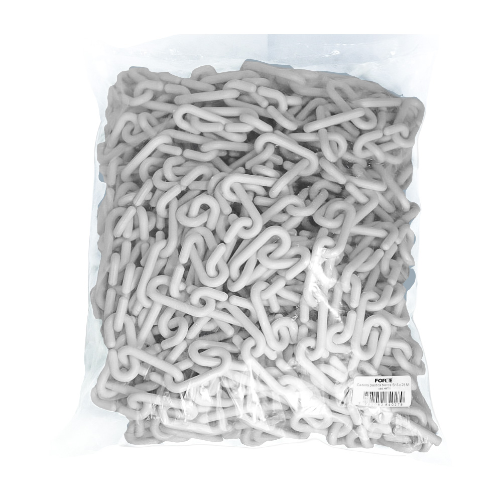 Cadena Plastica Blanca De 5/16 x 25 m