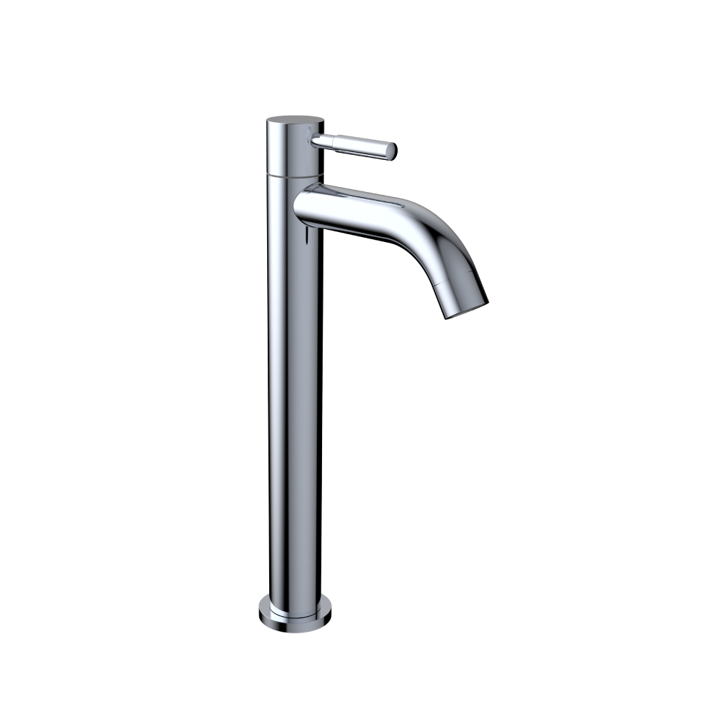 Subconjunto de Griferia Para Lavamanos Sencilla Alta Vera Cromada VA0025551