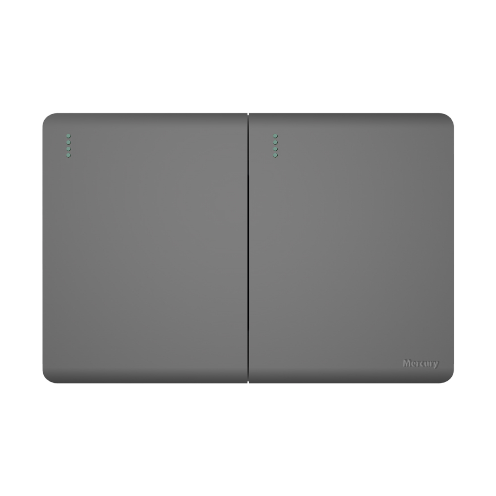 Interruptor Doble Conmutable de Incrustar Infinity Silver ETI284