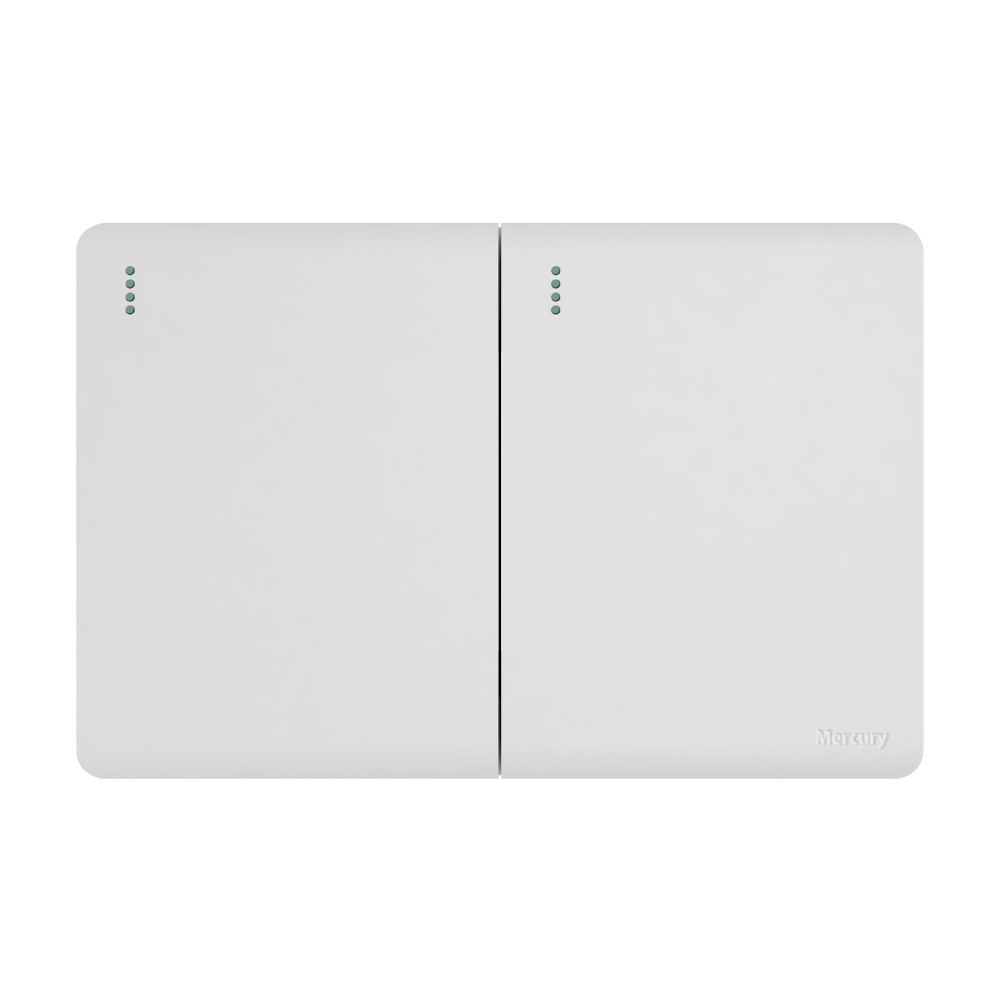 Interruptor Doble Conmutable de Incrustar Infinity White ETI284
