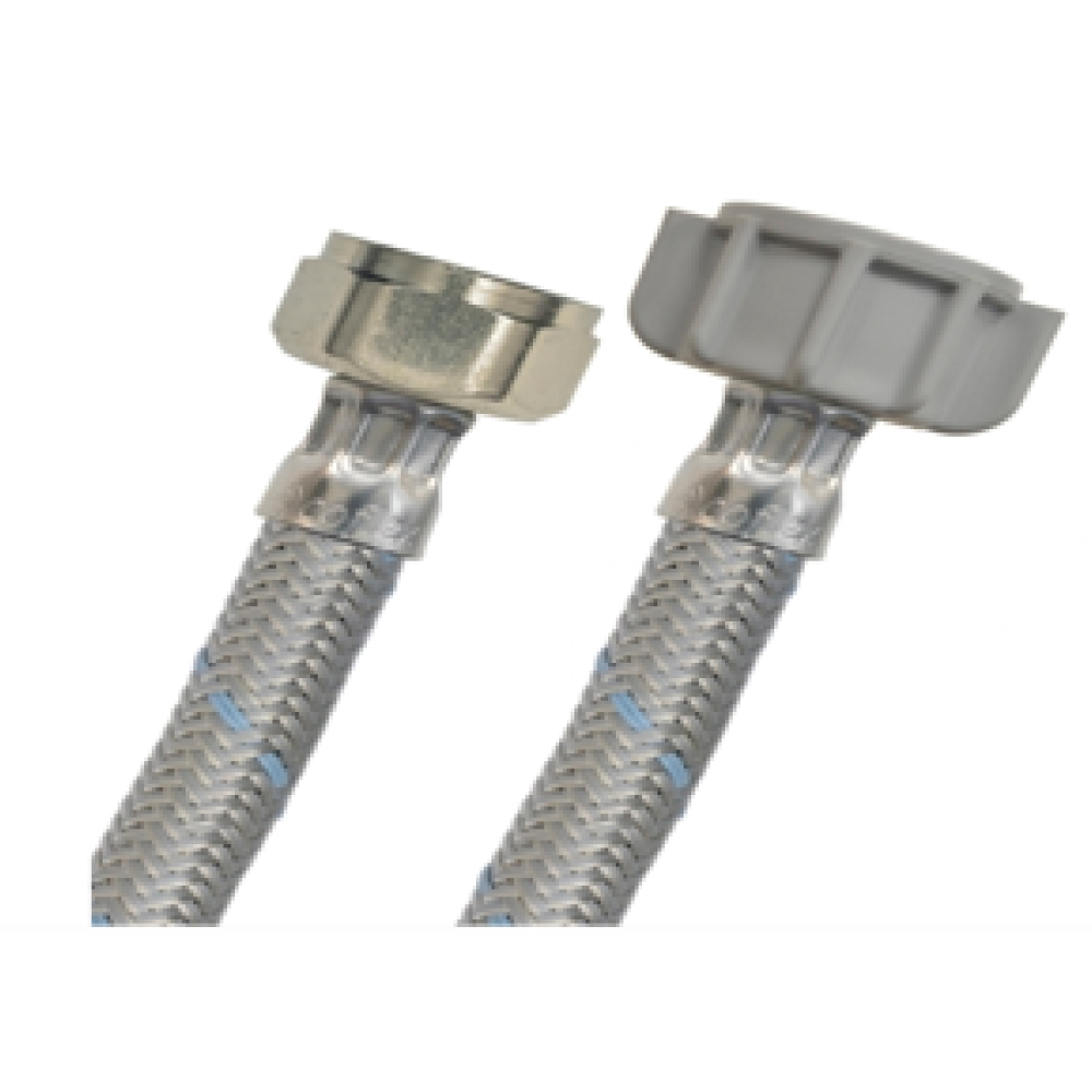 Acople Acero Lavamos/Lavaplatos 1/2" X 1/2" 40Cm ELL2-A40-CO