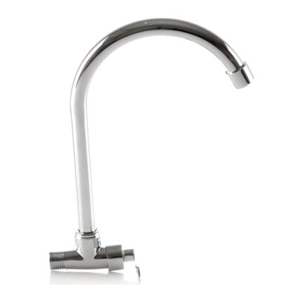 Llave Sencilla de Pared Para Lavaplatos Palanca Metal Cromada VQALF006