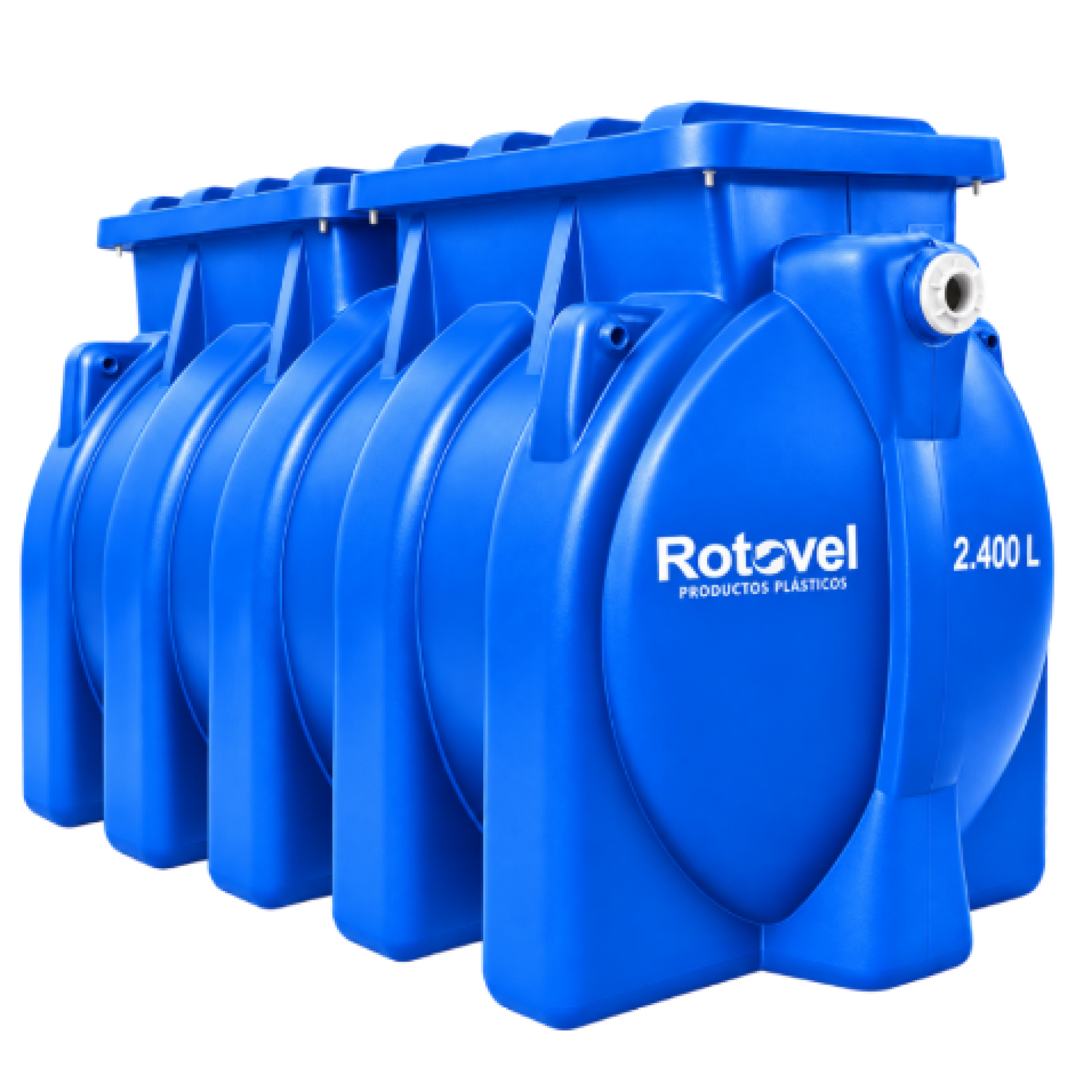 Tanque Para Almacenamiento De Agua Cilíndrico Horizontal 2.400 Lt TQCI-2400L
