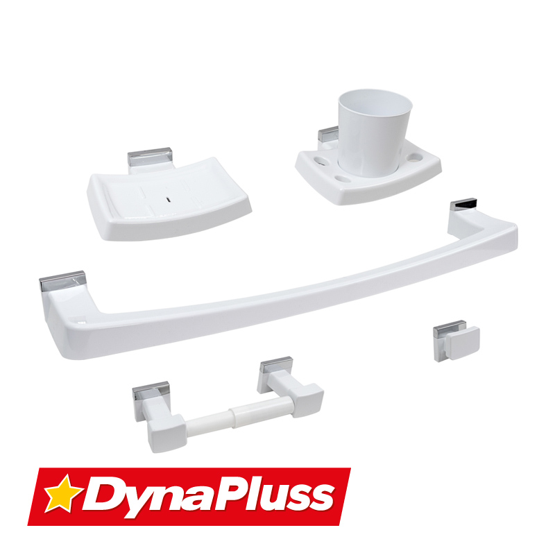Kit de Accesorios de Baño Mínimal Blanco