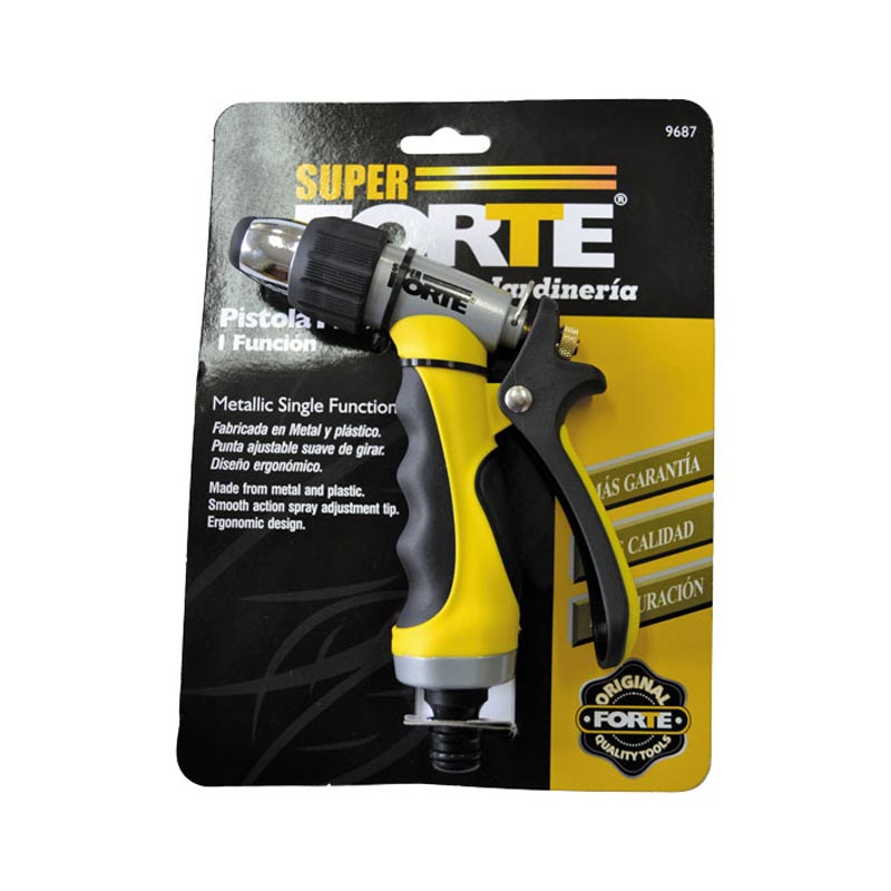 Pistola Riego Metalica Profesional Ajustable de 1 Posicion; 5 1/2"; Super X869007A