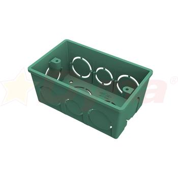Caja Plastica 2X4' Verde Sin Inserto Apilable T7501-027