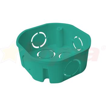 Caja Plastica Octogonal Verde Sin Inserto T7501-021