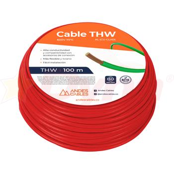 Cable Flexible THW 14 AWG Rojo 100 Mts
