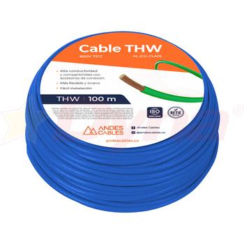Cable Flexible THW 14 AWG Azul 100 Mts 80549