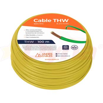 Cable Flexible THW 14 AWG Amarillo 100 m 80795