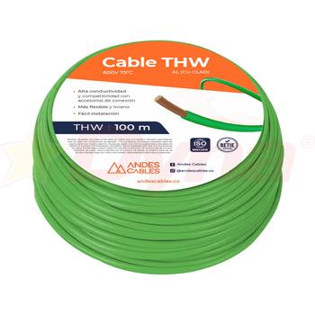 Cable Flexible THW 10 AWG Verde 100 Mts