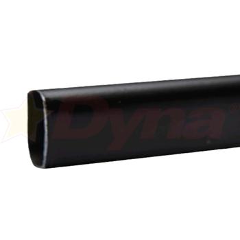 Tubo Ovalado  En Acero Pintado Negro 15 x 30 mm x 3m TACNEGOV