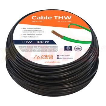 Cable Flexible THW 18 AWG Negro 100 Metros 90122