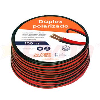 Cable Duplex Polarizado 2x18 AWG 100 m 30400