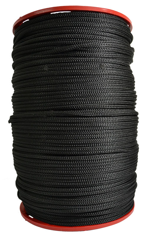 Seilwerk STANKE 200 m 16 mm cuerda de polipropileno trenzada pp negra amarra cuerda trenzada jarcias cuerdas de auxiliar 